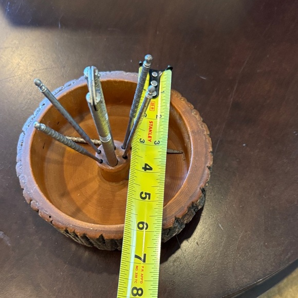 Wooden and Silver Ring Toss Game - Picture 5 of 7